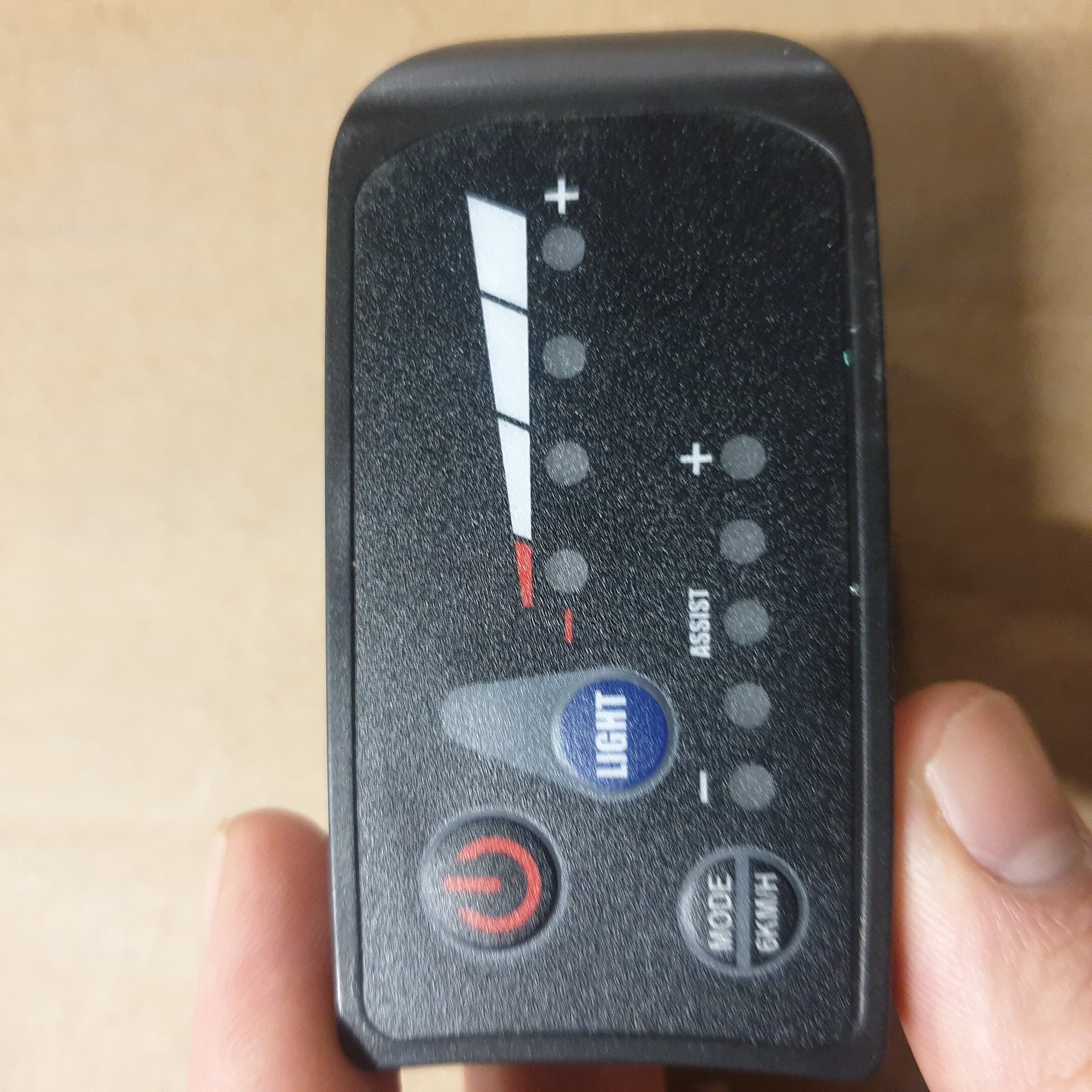 5-speed PAS-kontrollpanel til EvoBike