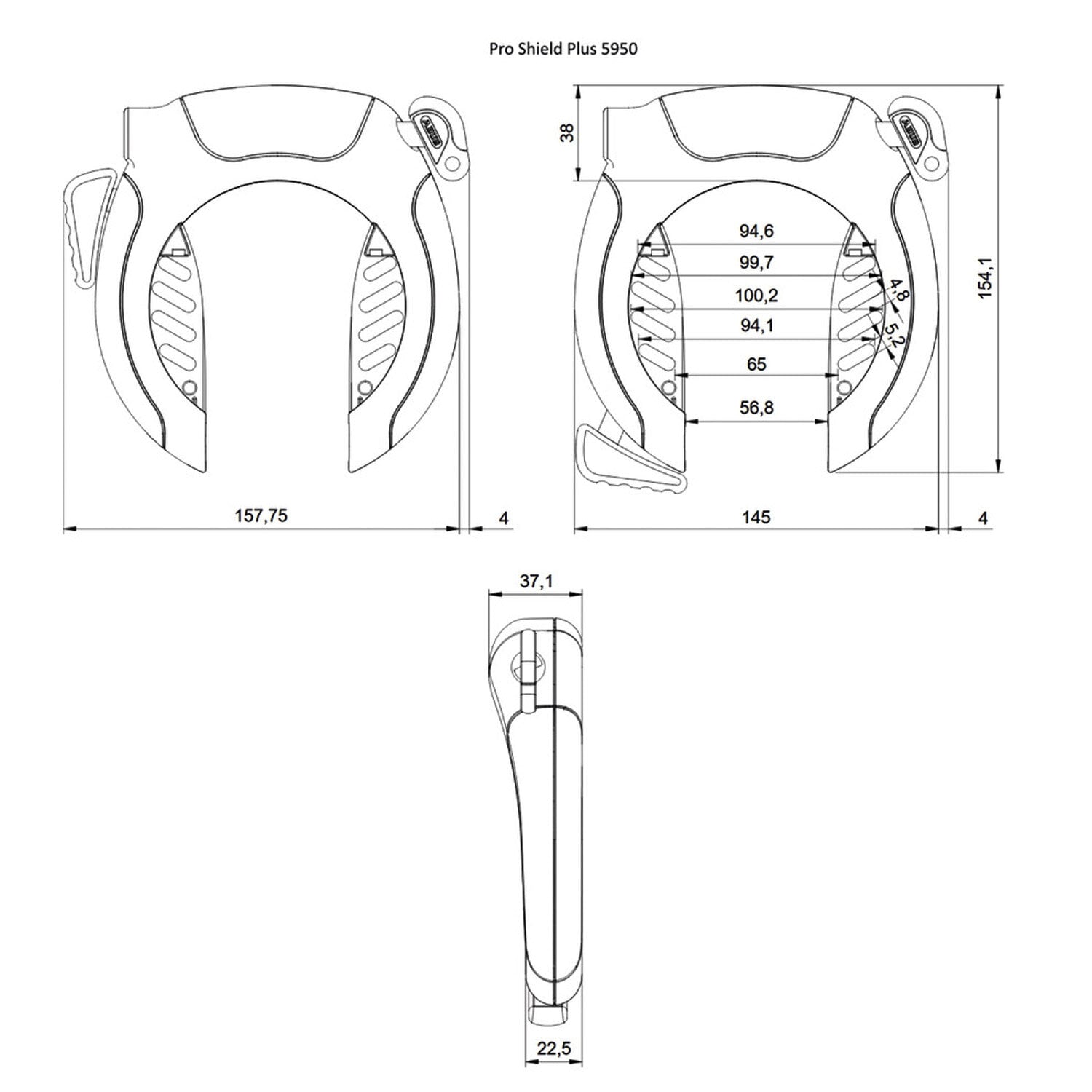 ABUS Rammelås 5955 Pro Shield Plus