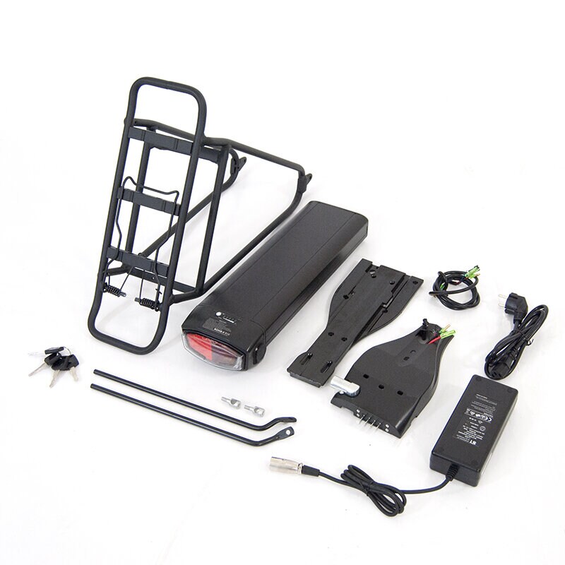 Litiumbatteri 48V 10,4Ah Samsung inkl. pakkeholder og lader